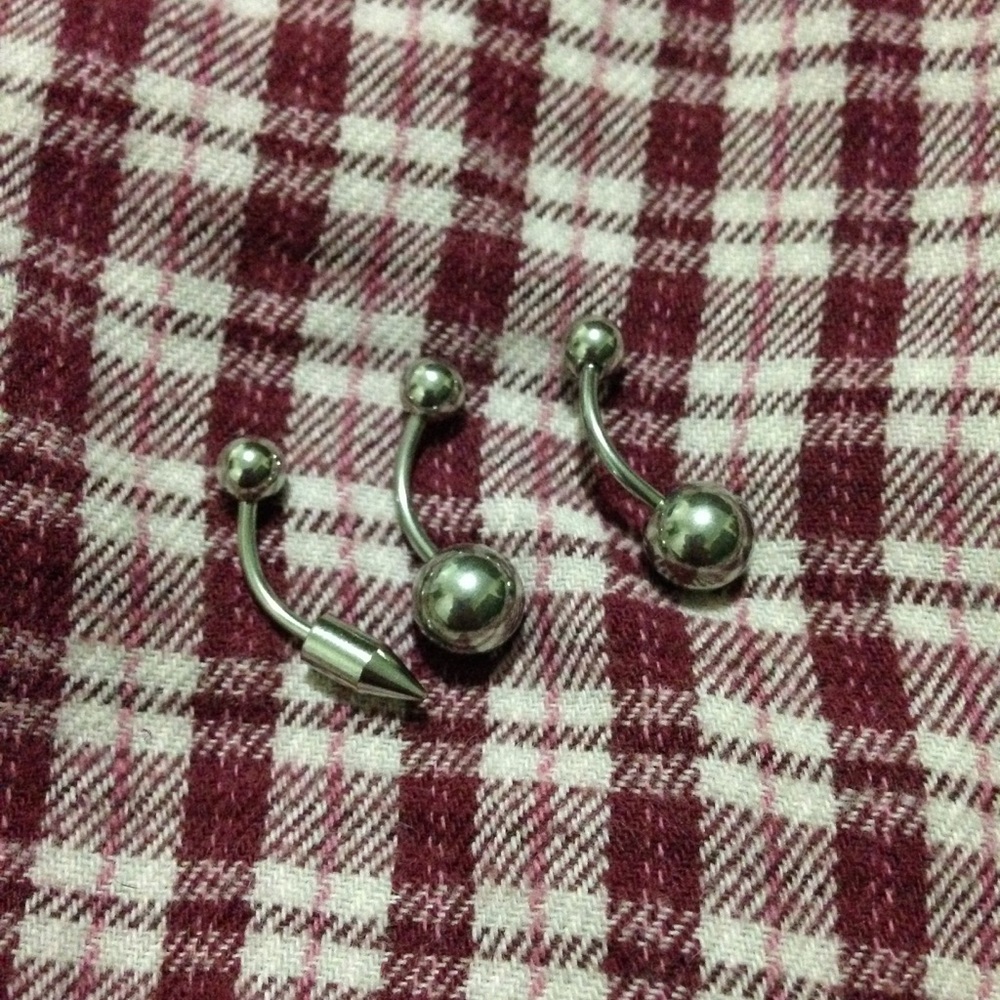 Belly piercing body jewelry bundle 14g nwot